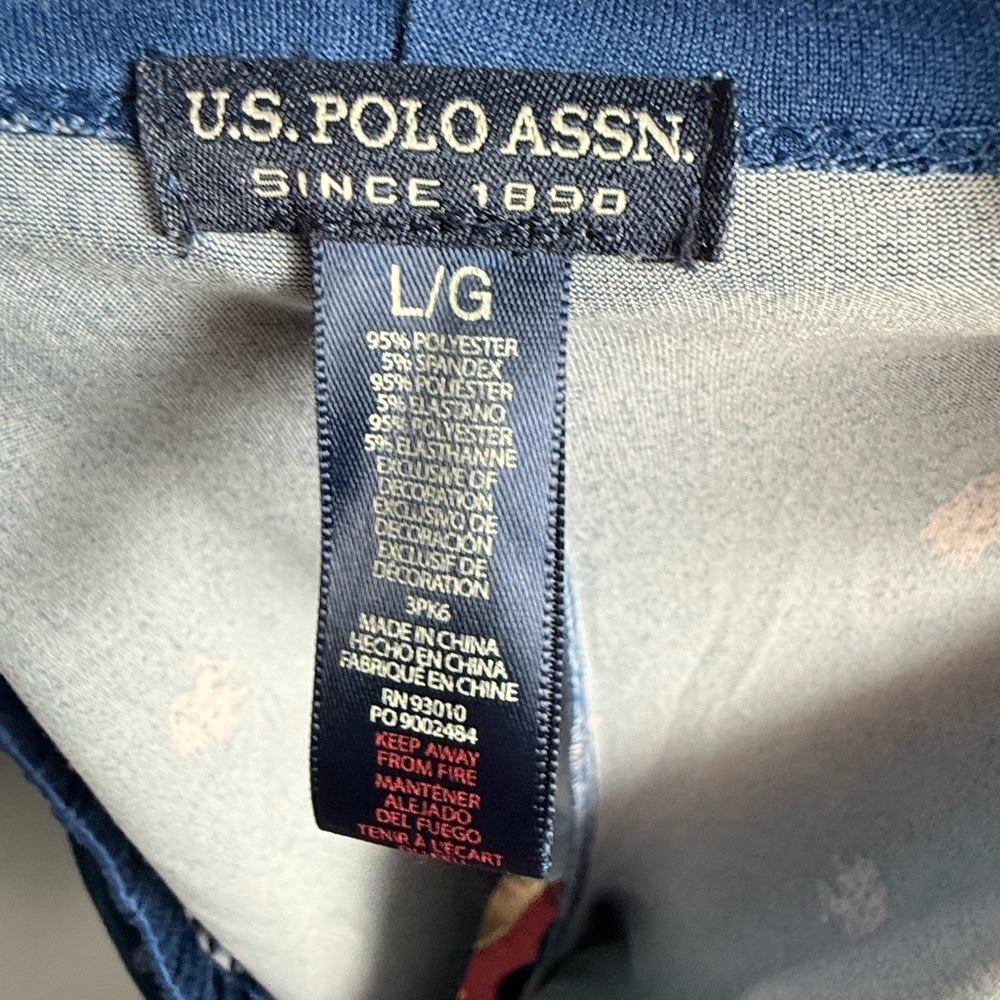 U.S.Polo Assn 2 Pc Summer Pajama Set Womens Sz L - Picture 6 of 8